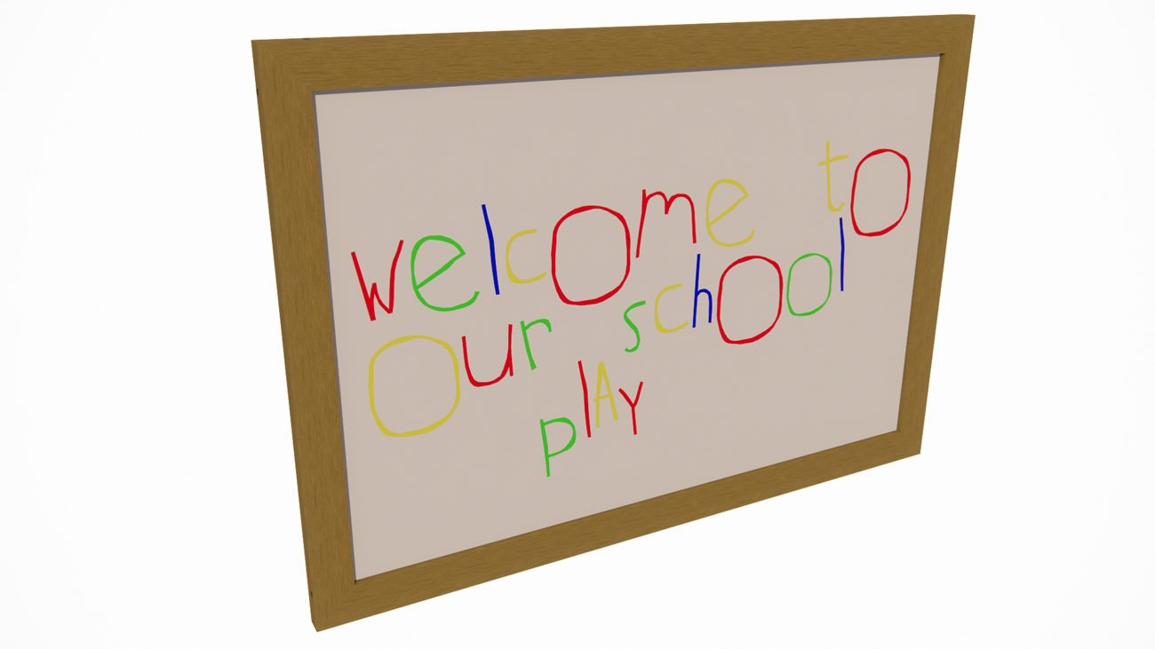large white board for outdoor education
