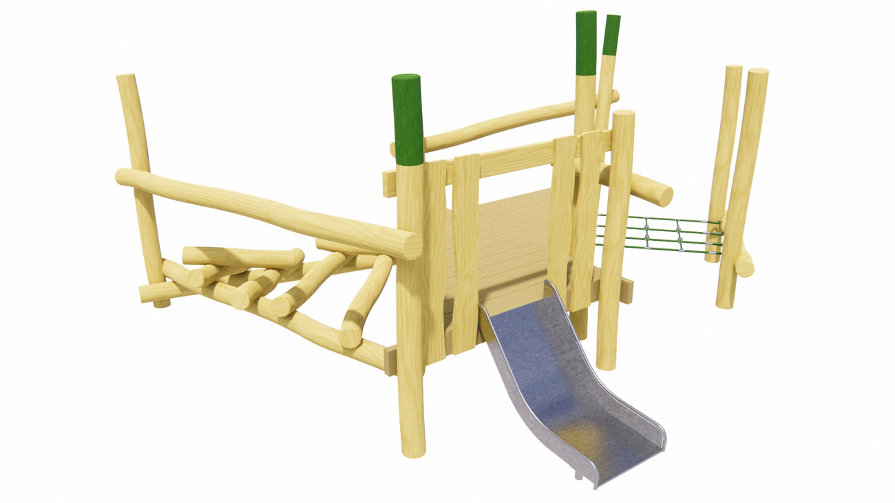 Forest Stack Climbing Frame with Slide