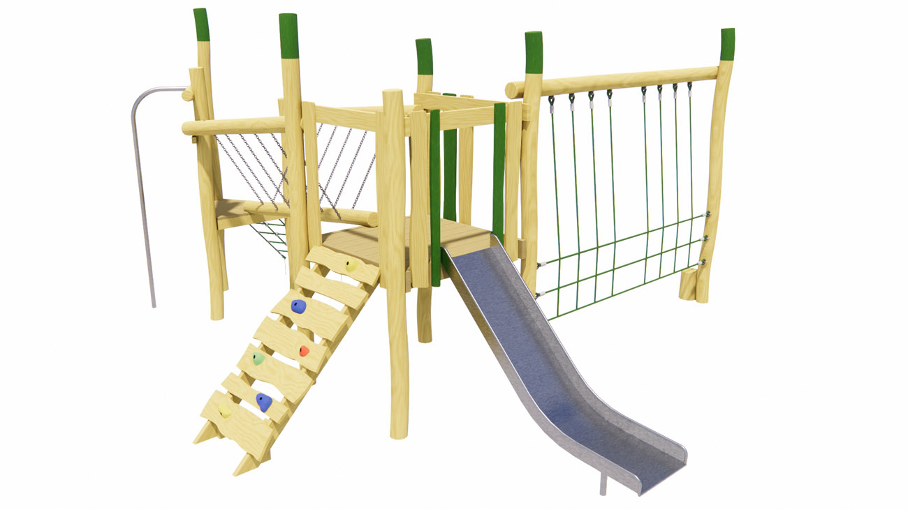 wooden play tower